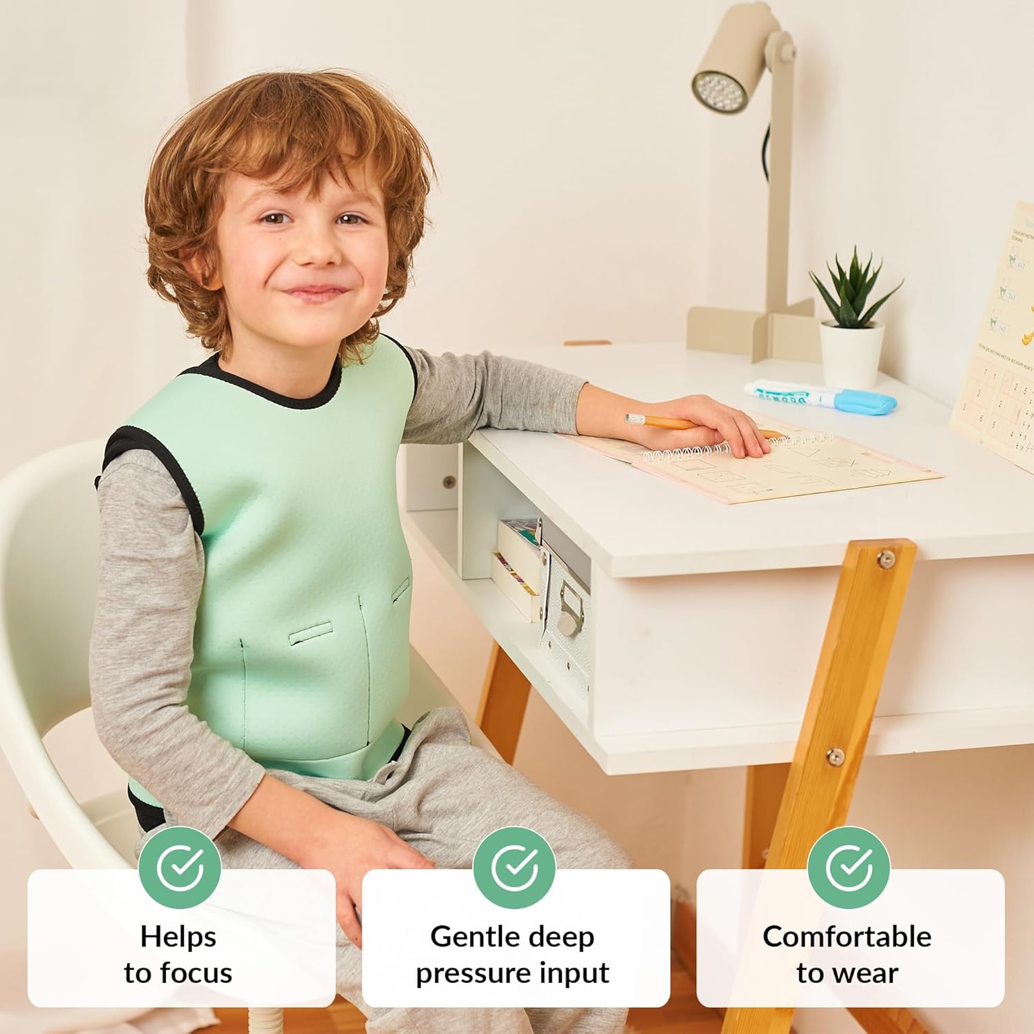 Chaleco lastrado infantil ajustable