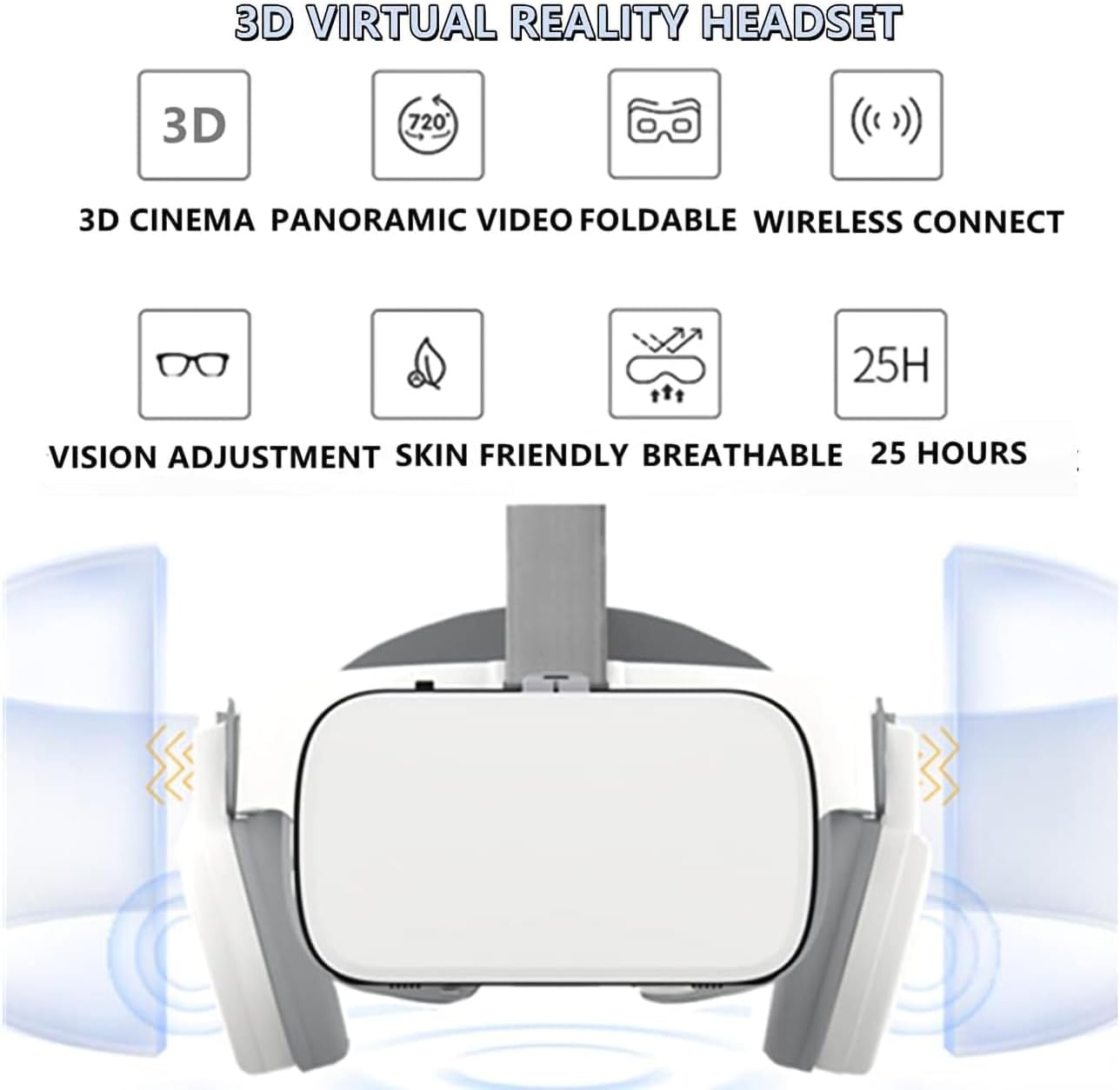 Auriculares VR Inalámbricos 3D