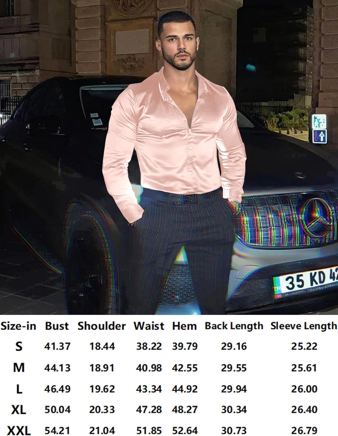 Camisa de Seda Satinada URRU