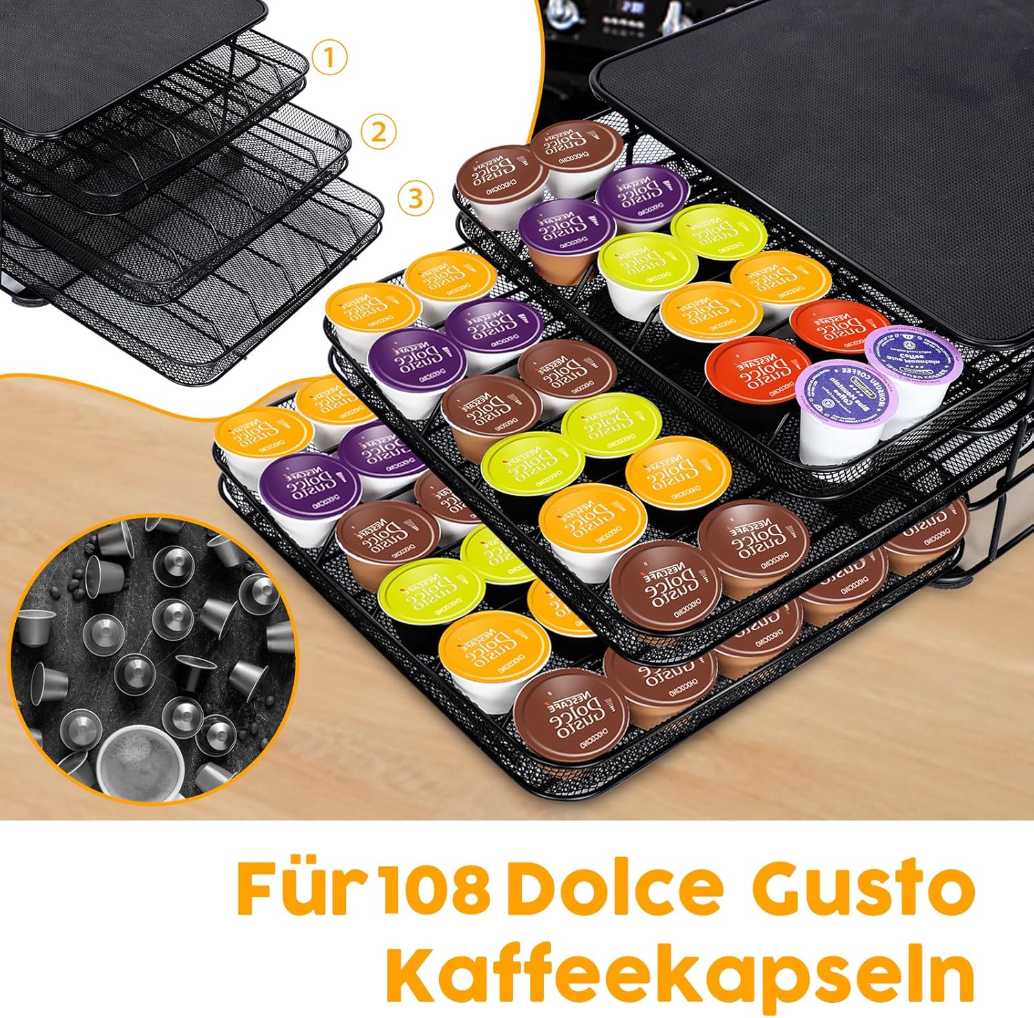 Soporte grande para cápsulas Dolce Gusto