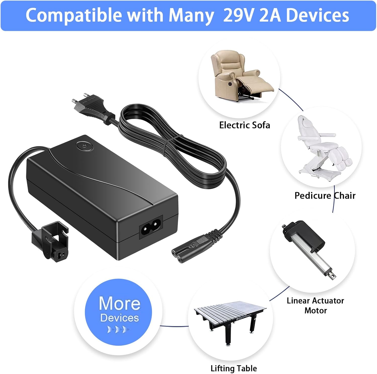 Transformador 29V 2A para sillones