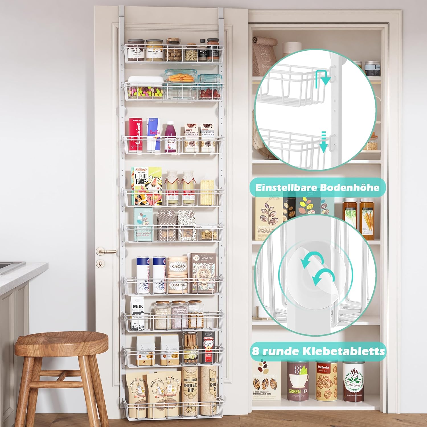 Organizador colgante puerta 9 estantes