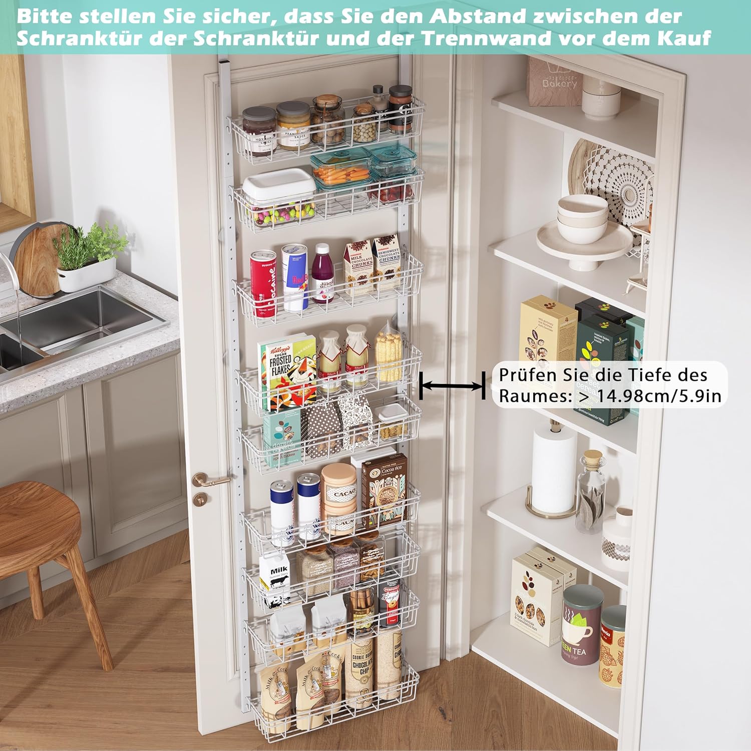Organizador colgante puerta 9 estantes