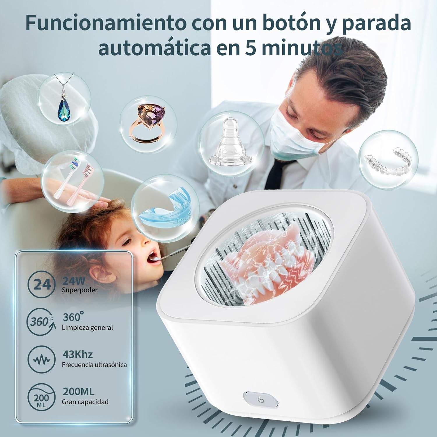Limpiador Ultrasónico Dental 360°