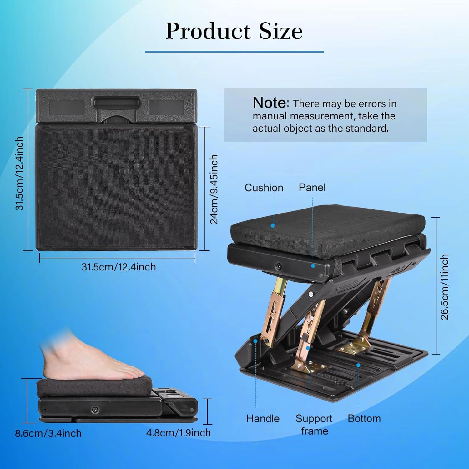 Reposapiés Ergonómico Ajustable