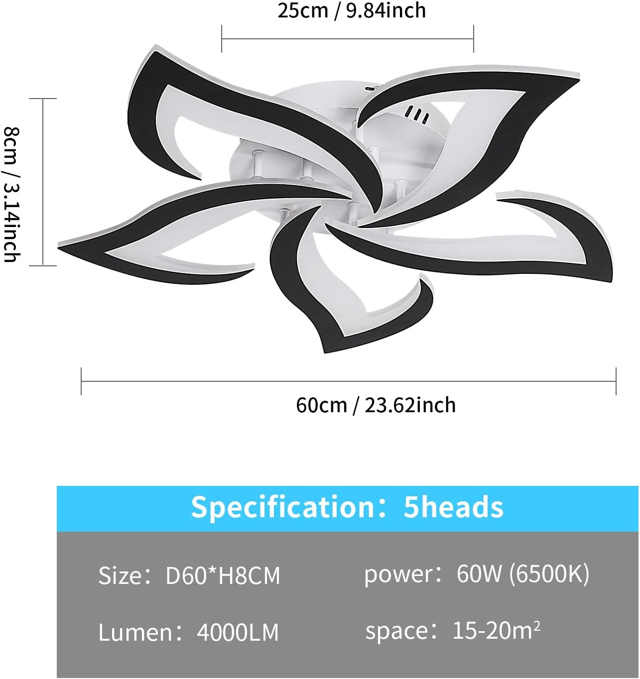 Lámpara LED Creativa 60 W