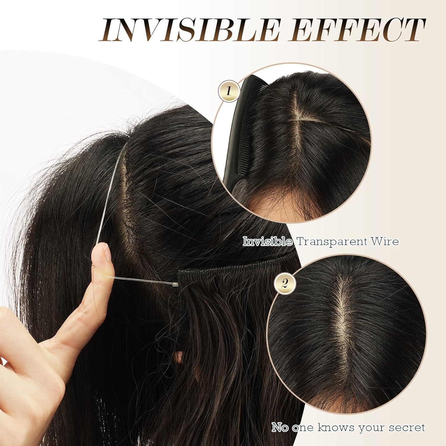 Extensiones Hilo Invisible 40 cm