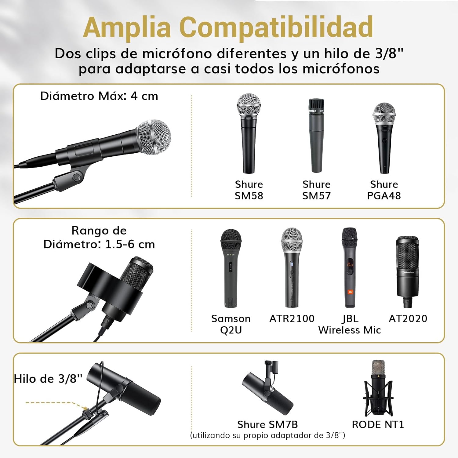 Soporte de Micrófono T35