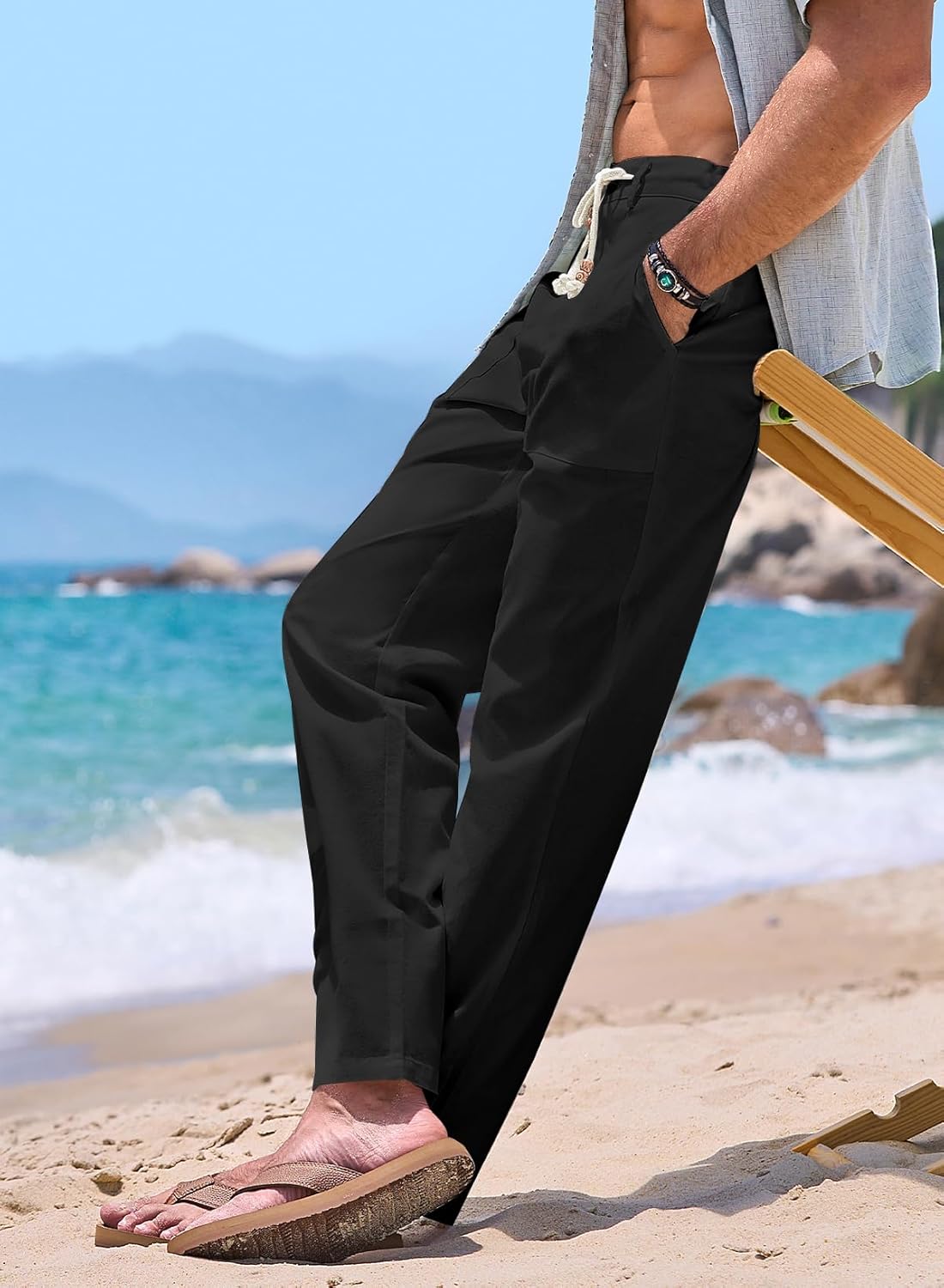 Pantalones de lino para hombre