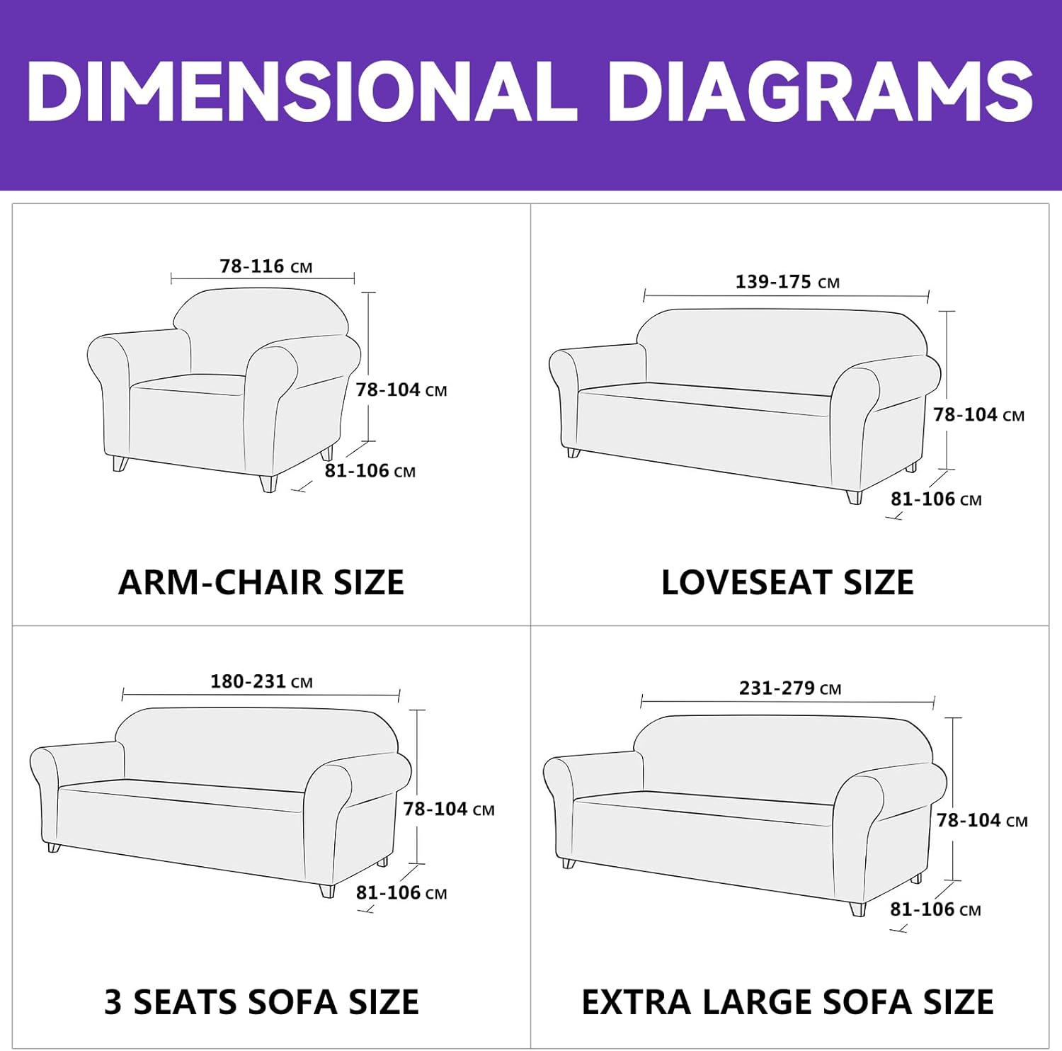 Funda Sofa 2 Plazas Ajustable