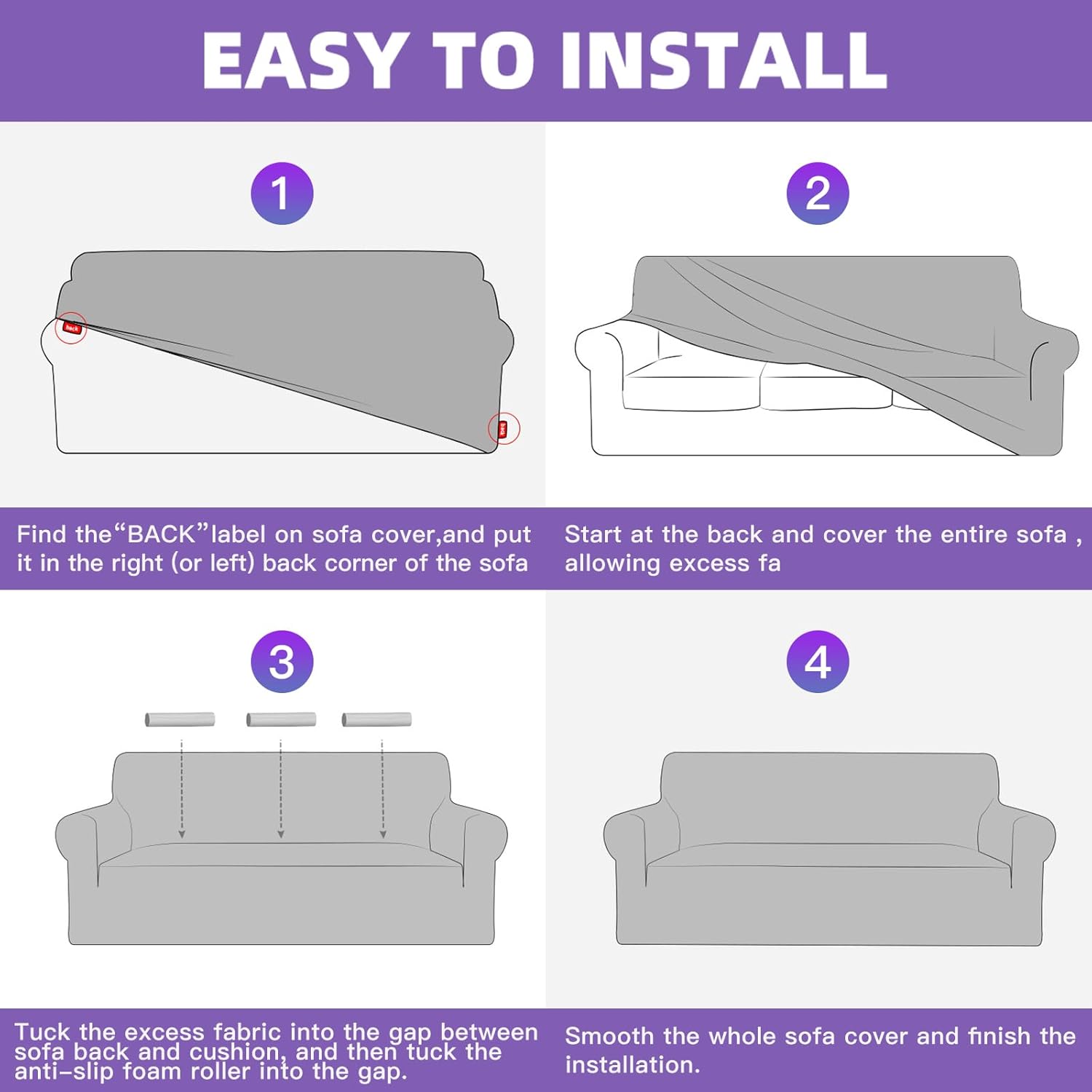 Funda Sofa 2 Plazas Ajustable