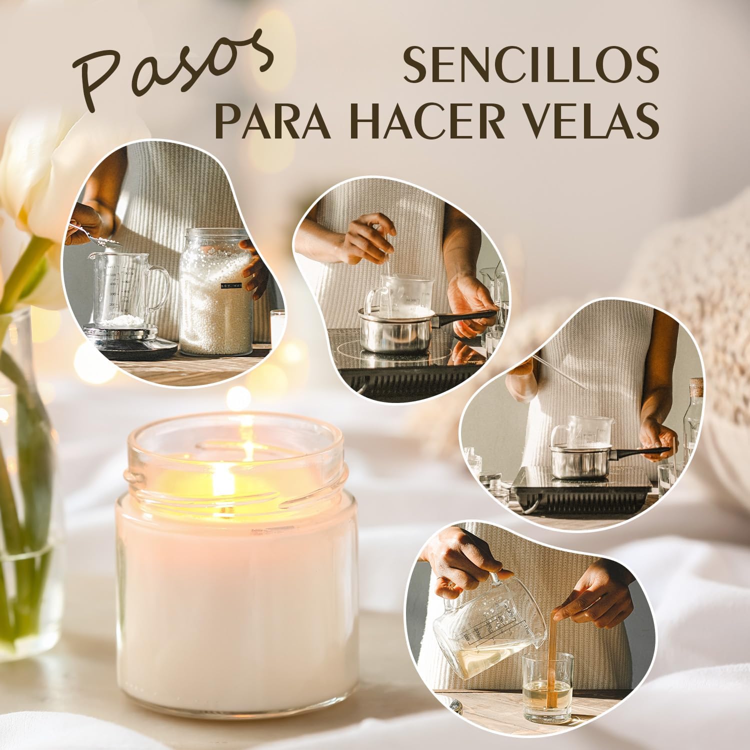 Cera para Velas 3.5KG Perlas