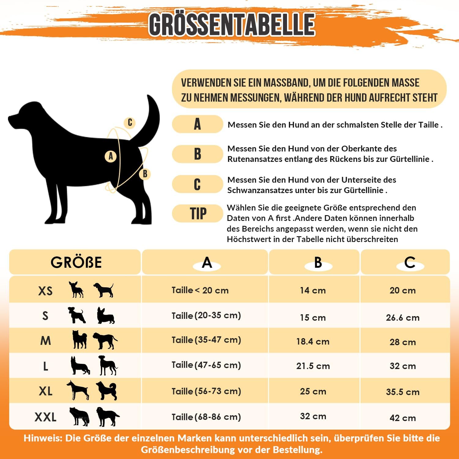 Pantalones absorbentes para perras