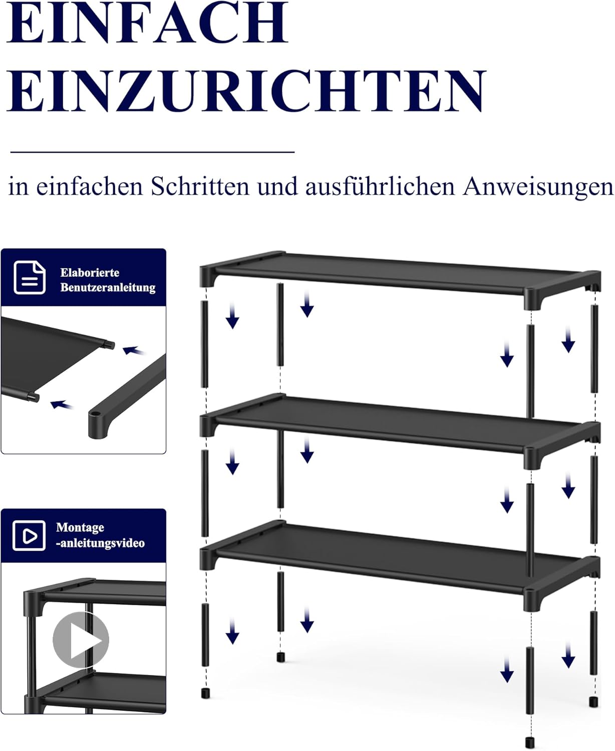 Kitsure Schuhregal 3-stufig