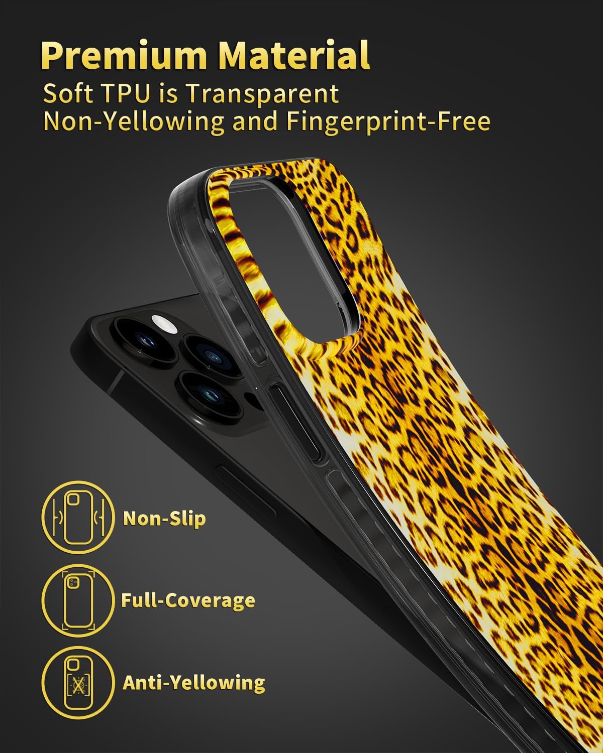 Funda Leopardo iPhone 15 Pro MAX