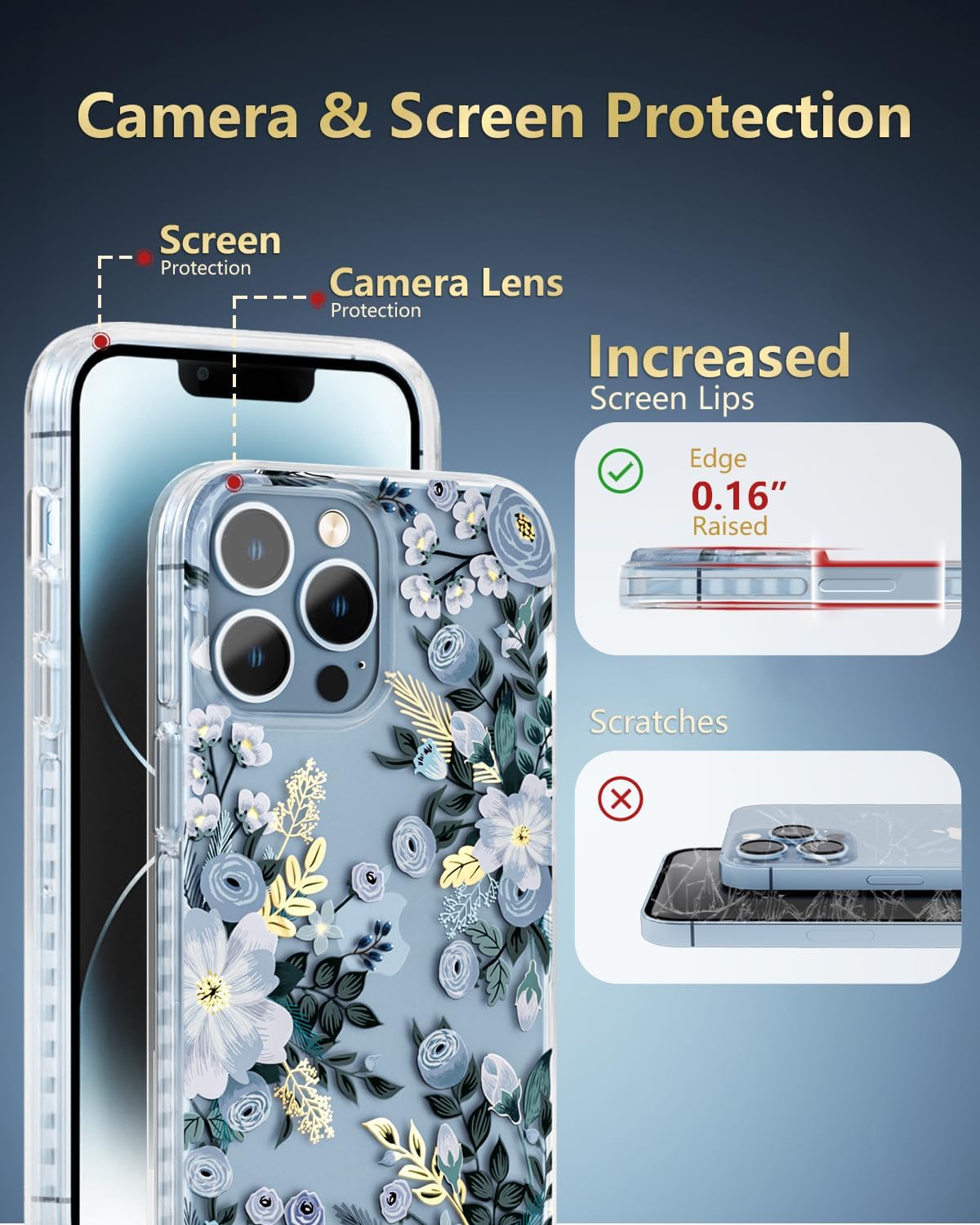 Funda Floral para iPhone 13