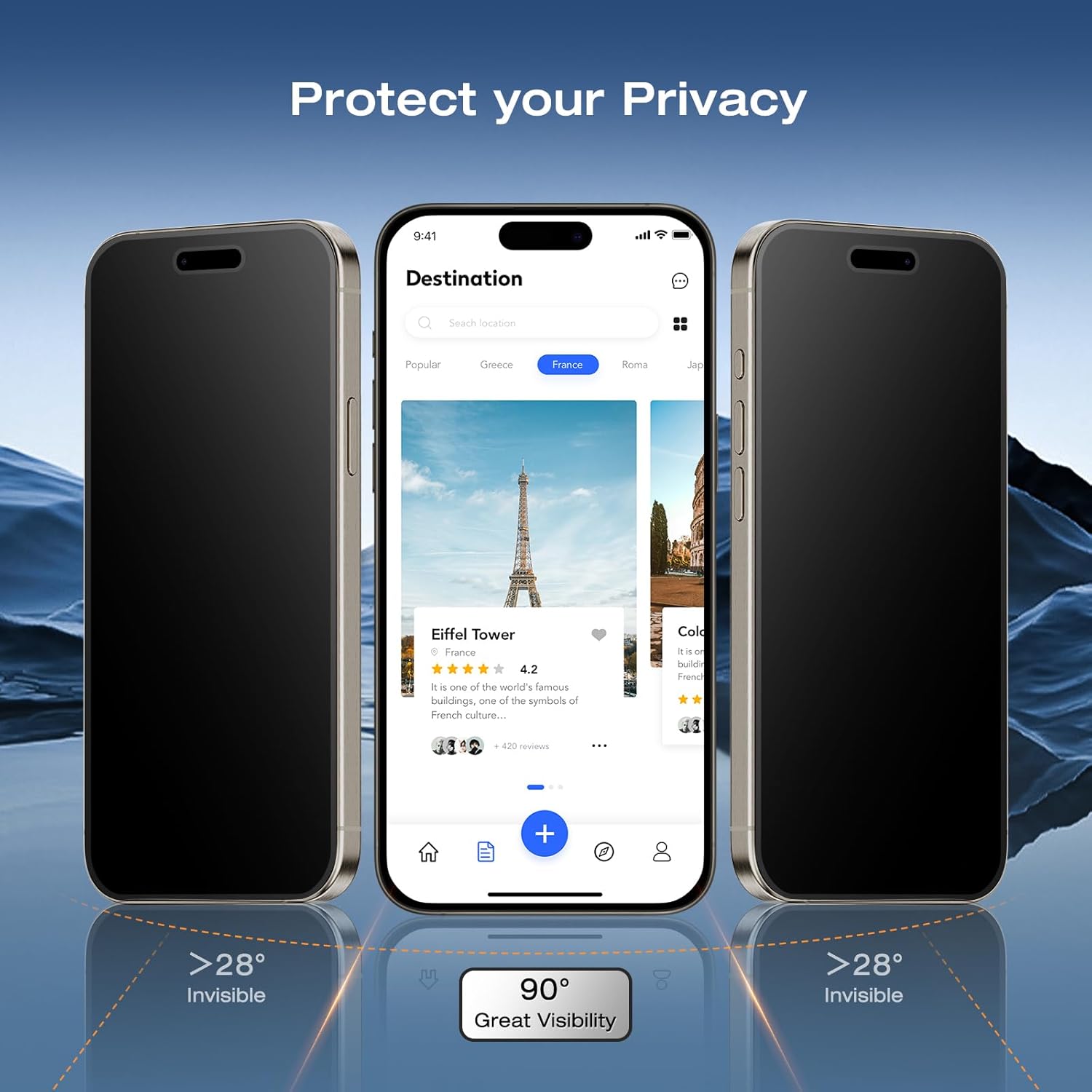 Protector de pantalla privacidad iPhone