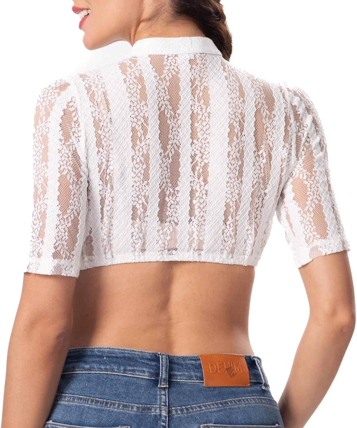 Blusa Tirolesa Elegante Blanca