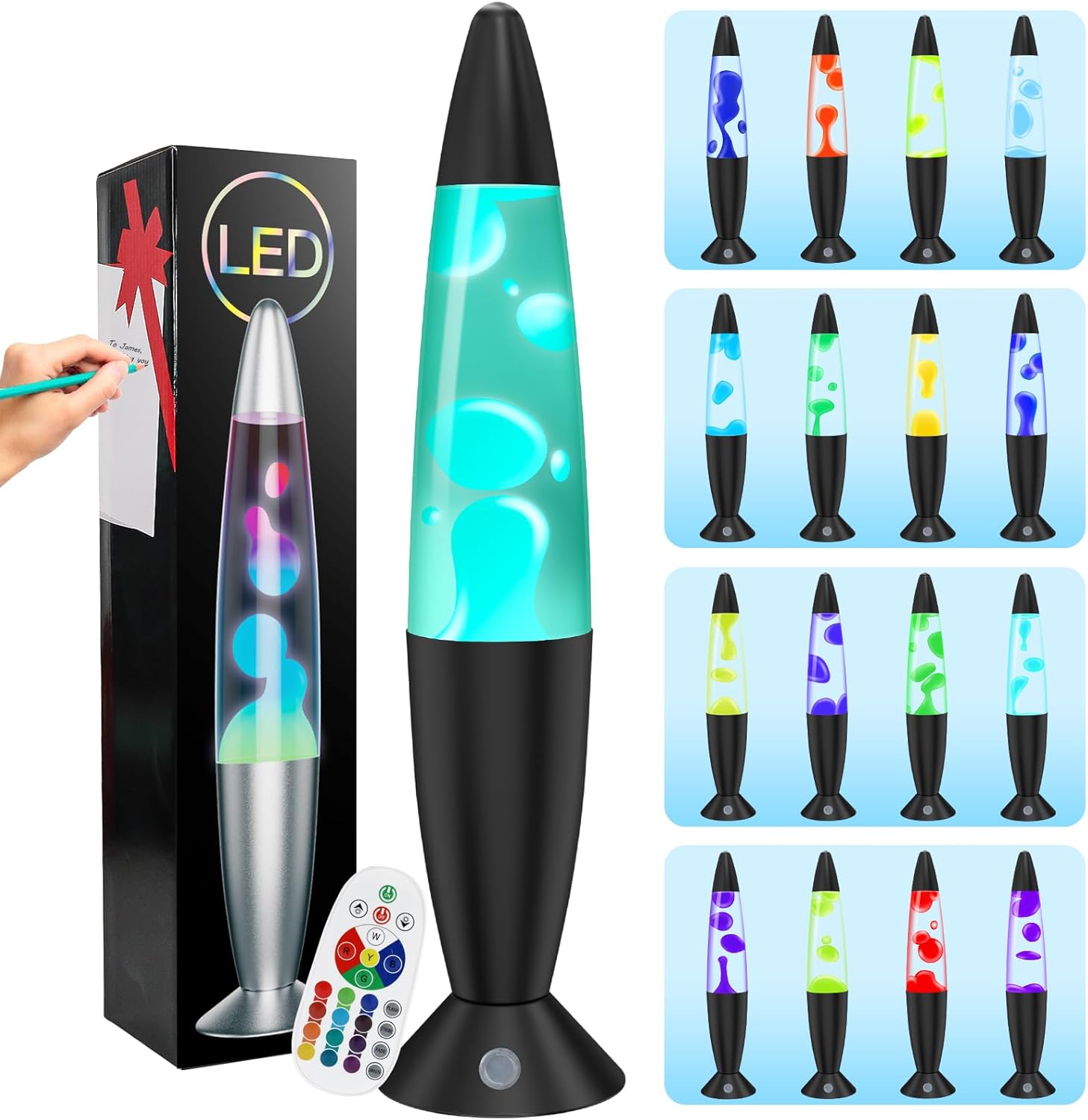 Lámpara de Lava Relax LED 17 colores