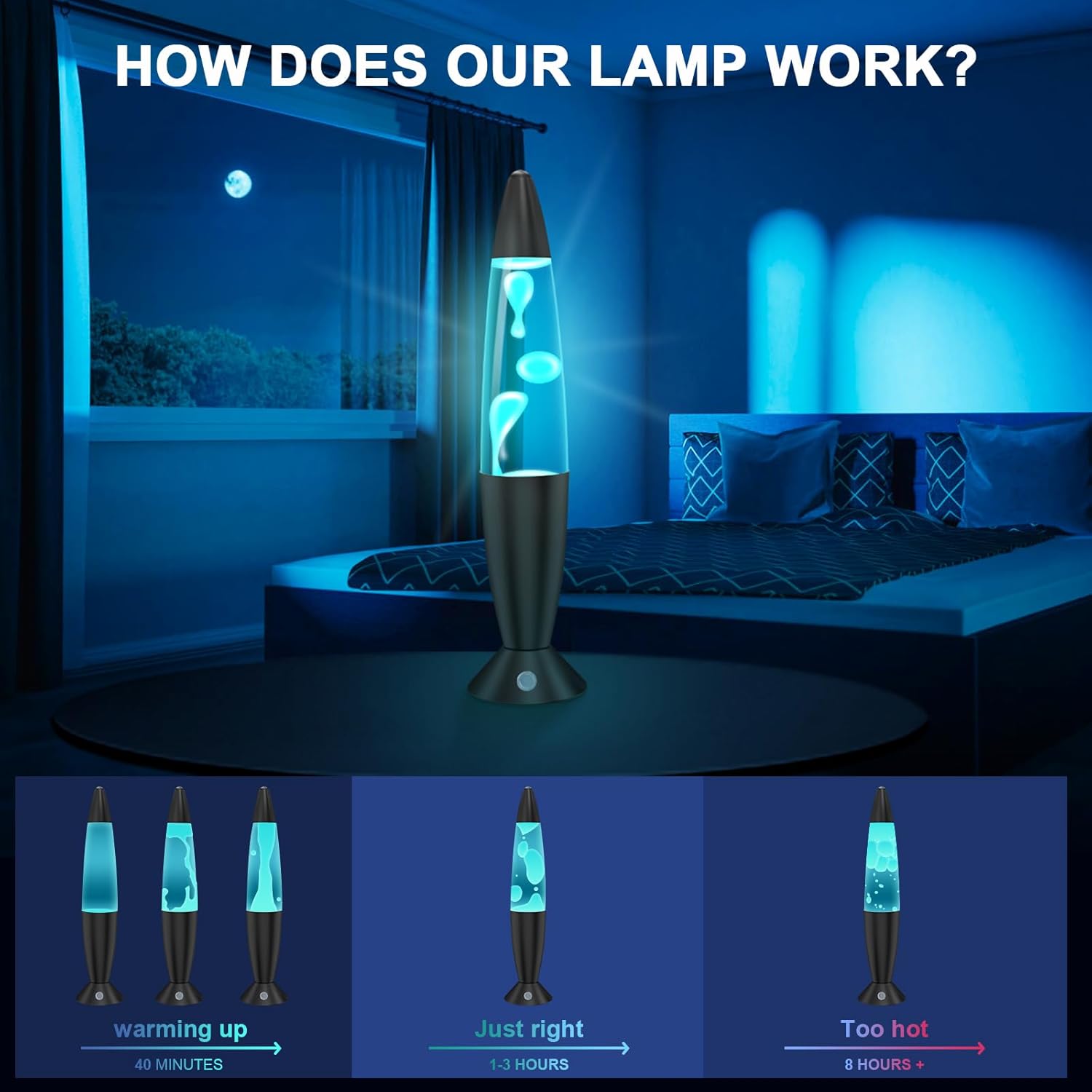 Lámpara de Lava Relax LED 17 colores