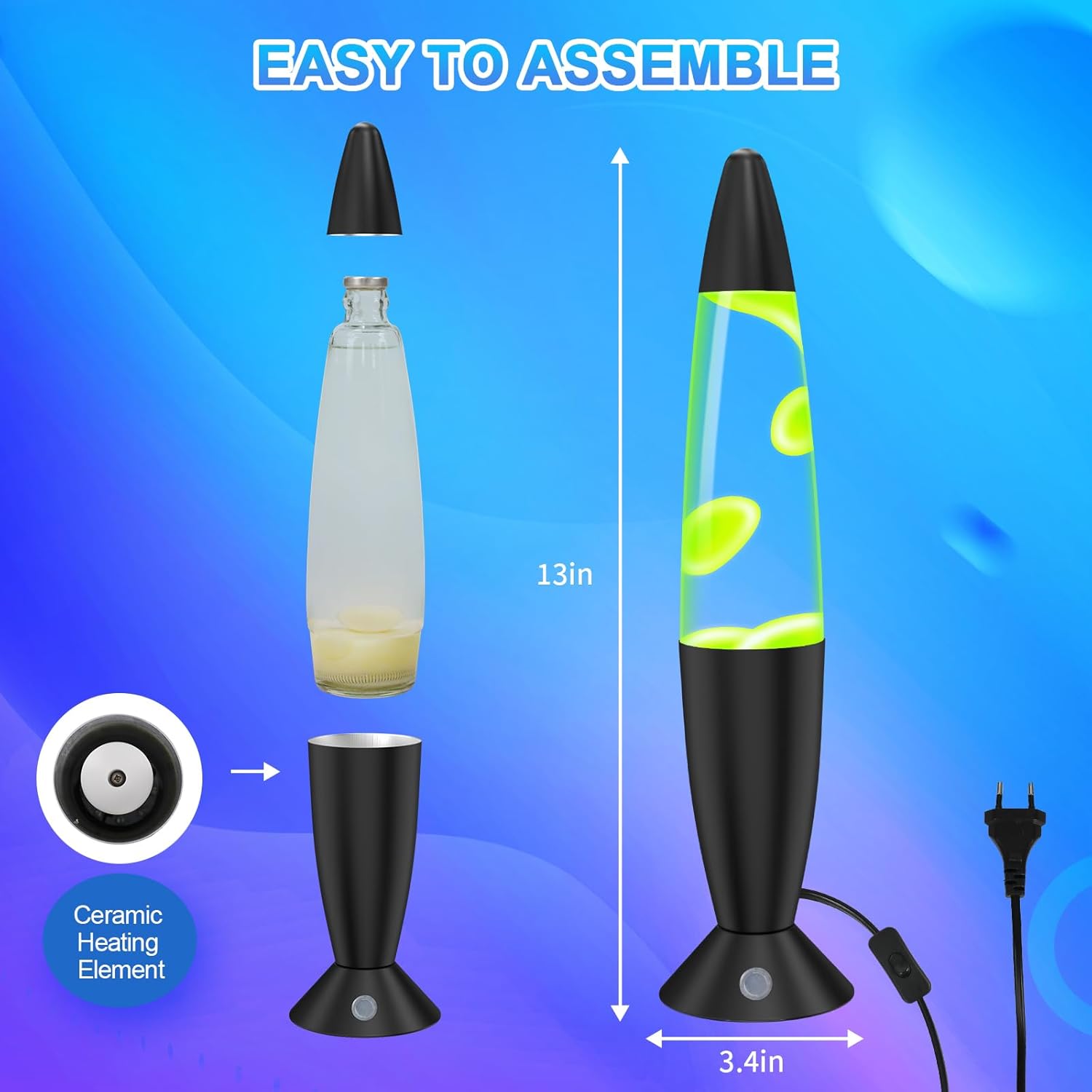 Lámpara de Lava Relax LED 17 colores
