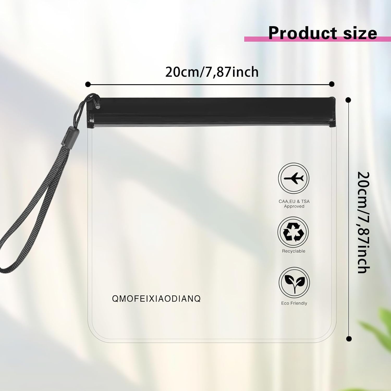 Bolsa de viaje TSA 1L impermeable