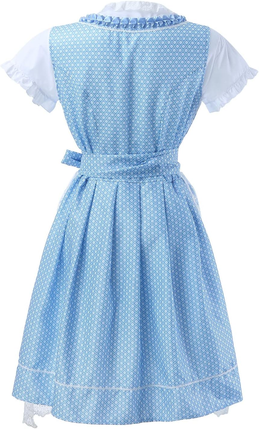 Vestido tirolés con delantal