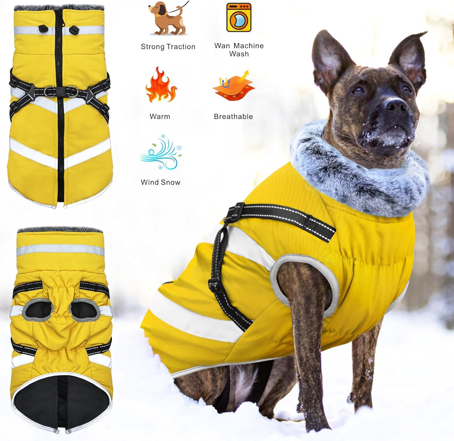 Abrigo impermeable para perros
